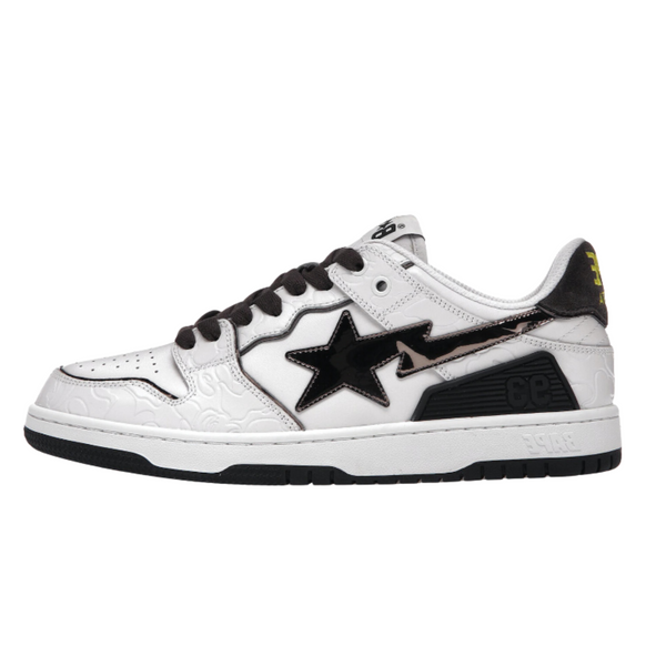 A Bathing Ape Bape SK8 Sta "White Silver"