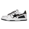 A Bathing Ape Bape SK8 Sta "White Silver"