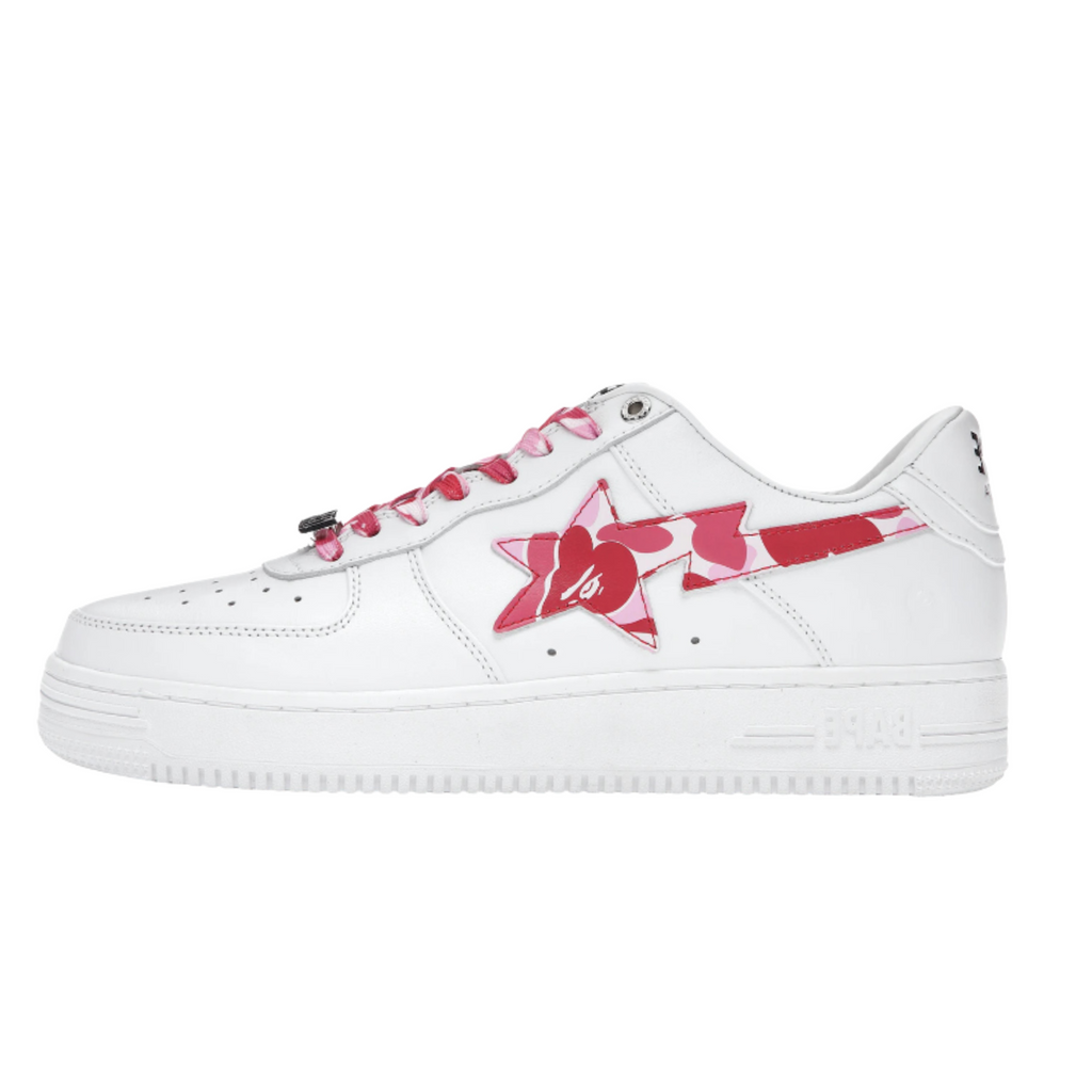 A Bathing Ape Bape Sta Low "White ABC Camo Pink"