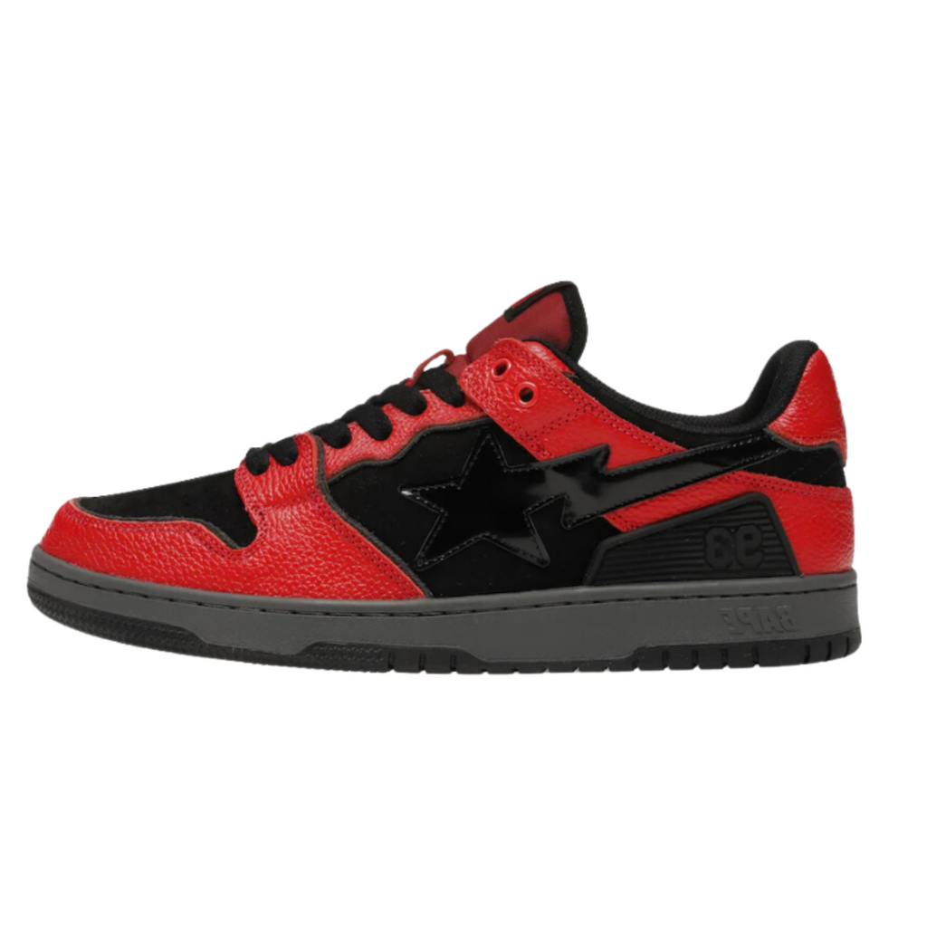 A Bathing Ape Bape SK8 "Sta Red Black"