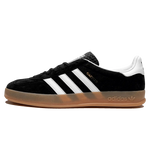 Tênis Adidas Gazelle Indoor Feminino "Black White Gum" Preto / Branco