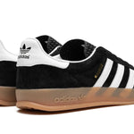 Tênis Adidas Gazelle Indoor Feminino "Black White Gum" Preto / Branco