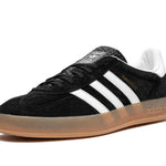 Tênis Adidas Gazelle Indoor Feminino "Black White Gum" Preto / Branco