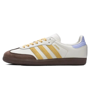 Tênis Adidas Samba OG Feminino "Oat Violet Tone" Amarelo / Marrom