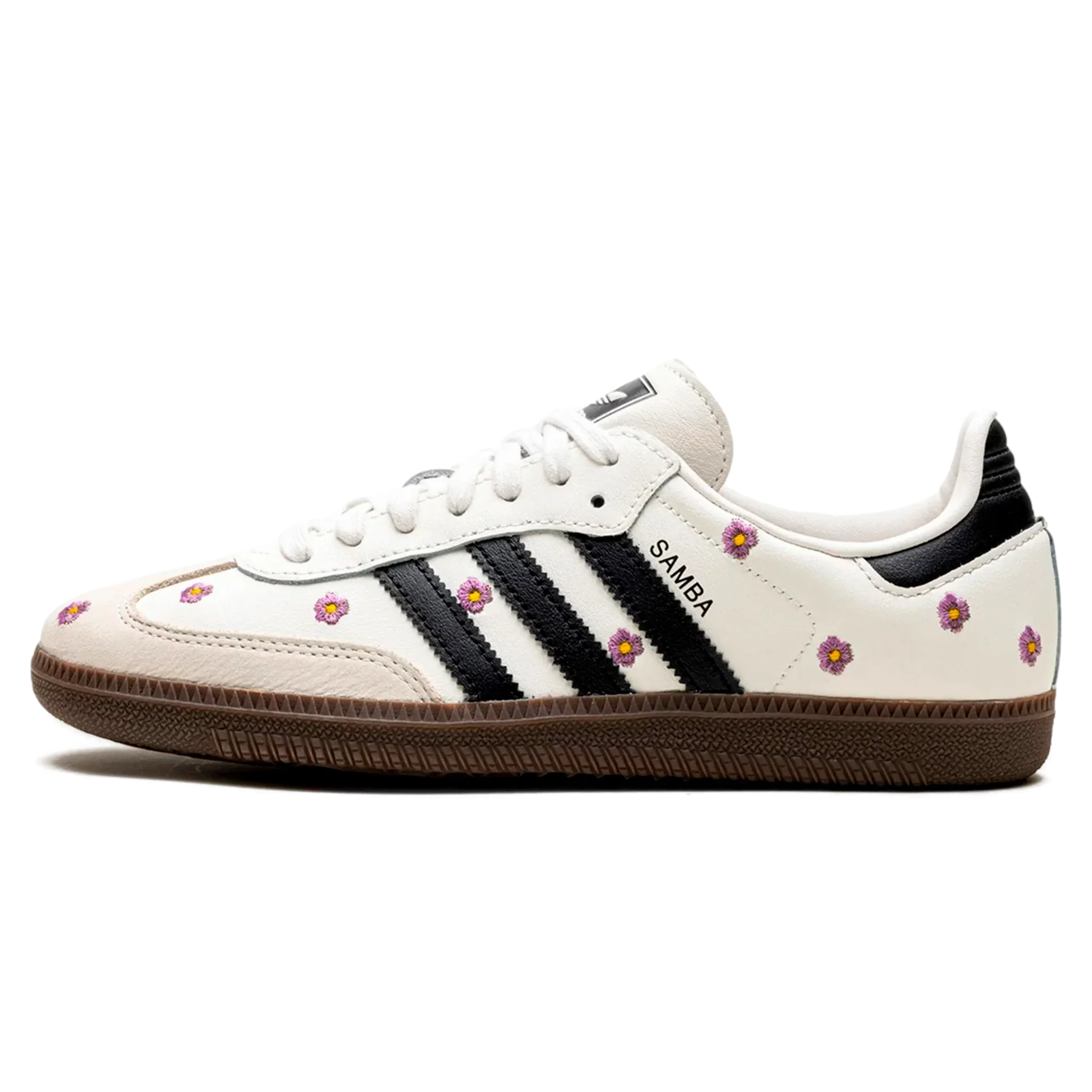 Tênis Adidas Samba OG Feminino "Purple Floral" Branco