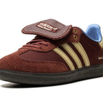 Tênis Adidas Samba x Wales Bonner Nylon "Fox Brown" Bordô
