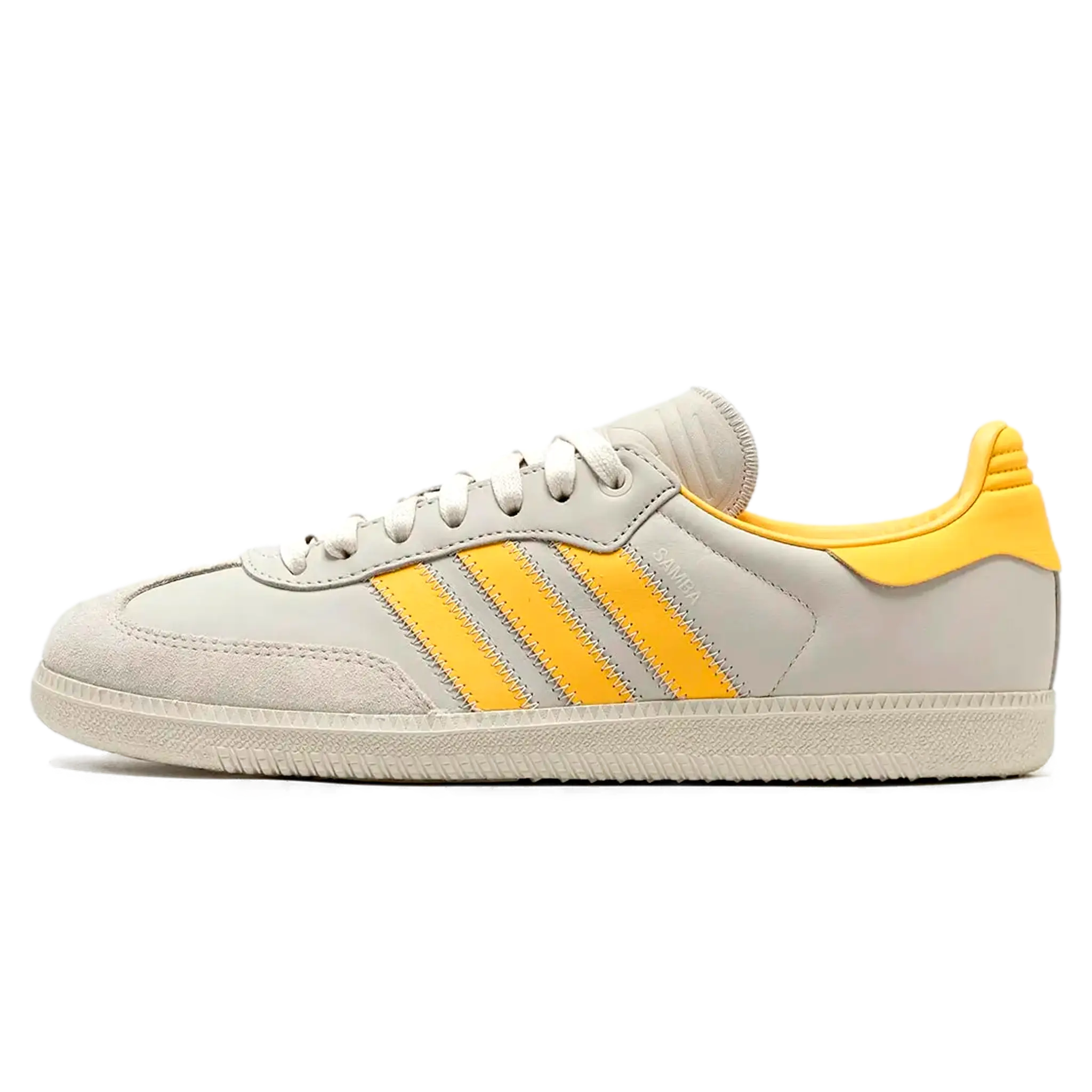 Tênis Adidas Samba x Humanrace "Bold Gold" Branco / Amarelo