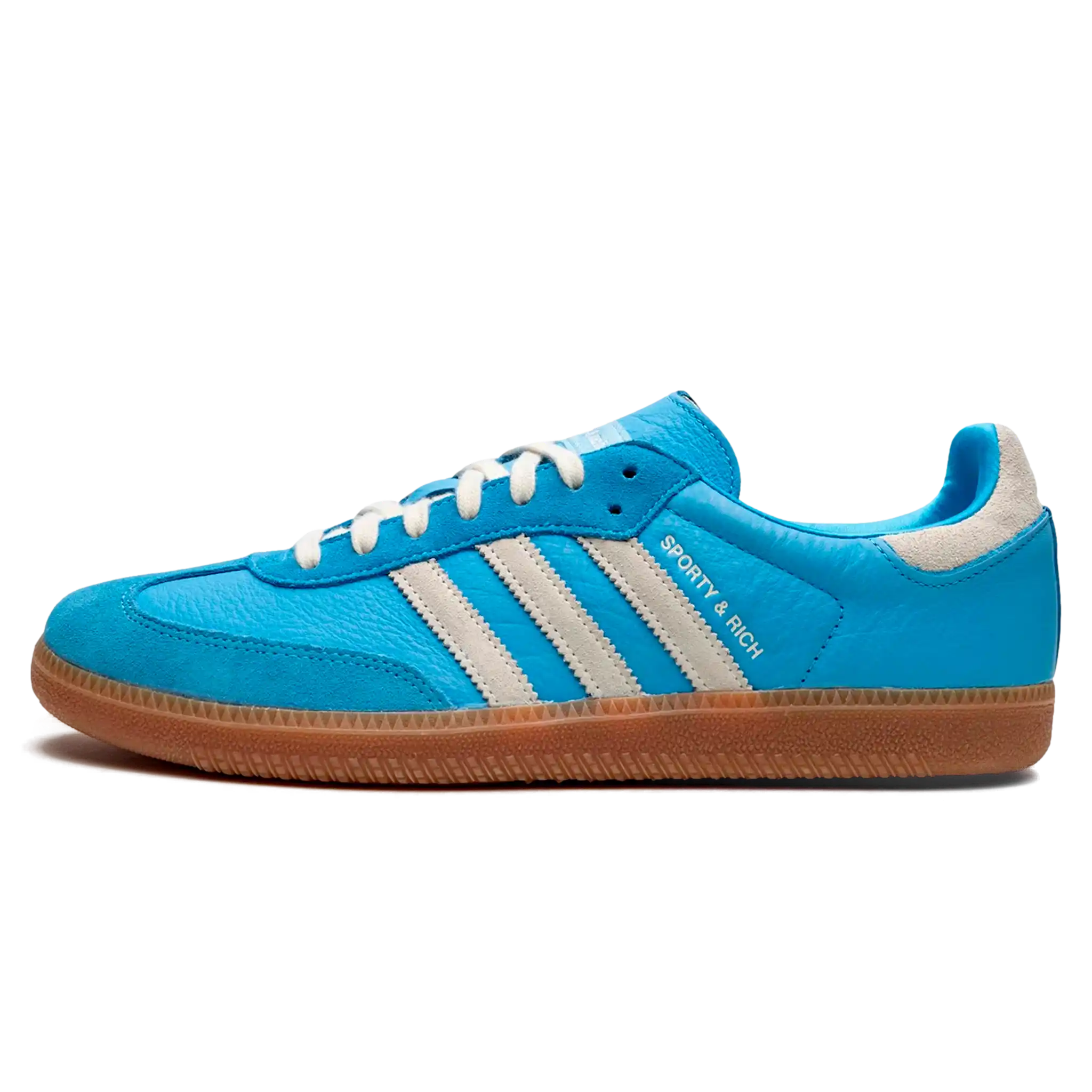 Tênis Adidas Samba OG x Sporty & Rich "Blue Rush" Azul