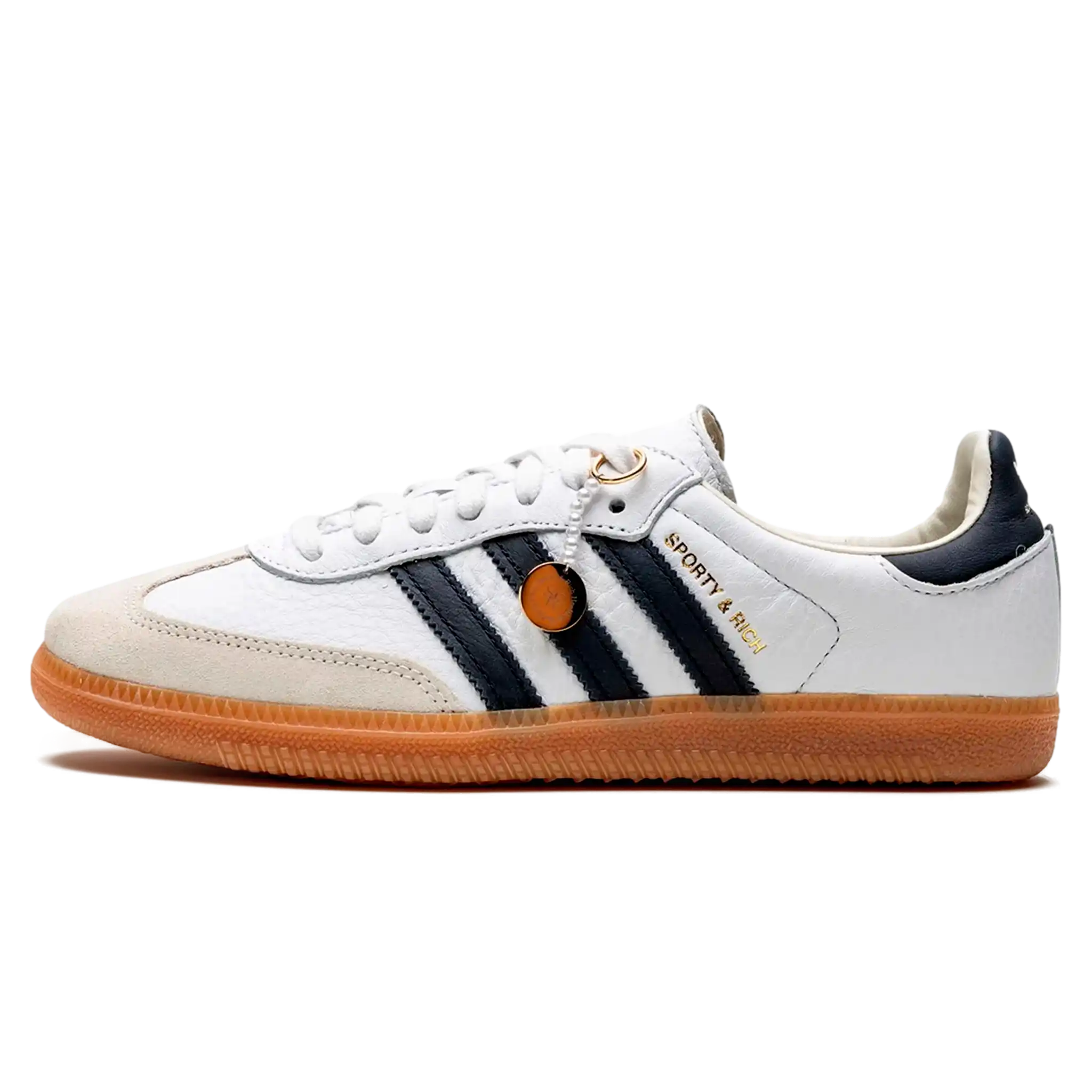 Tênis Adidas Samba OG x Sporty & Rich "Cloud White"