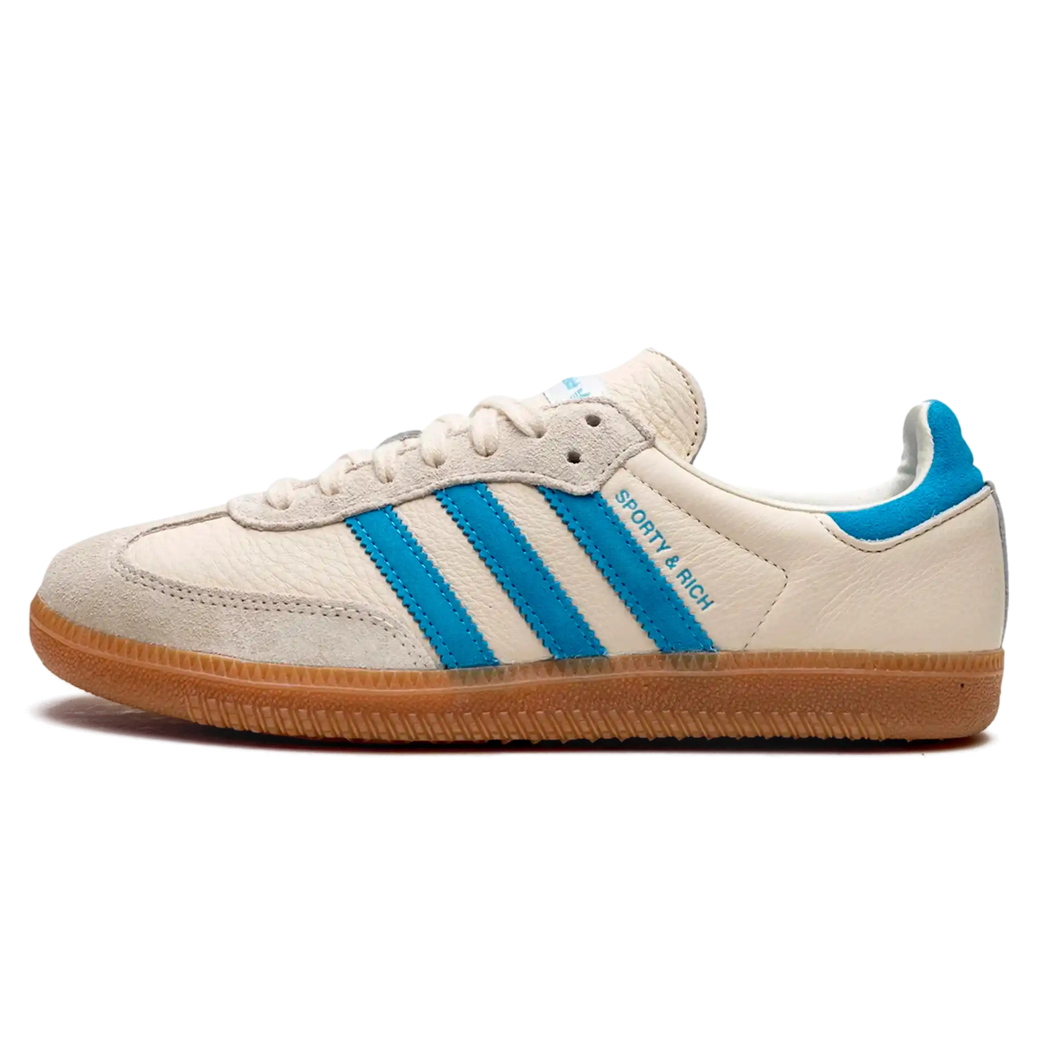 Tênis Adidas Samba OG x Sporty & Rich "Cream Blue"
