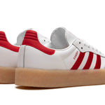 Tênis Adidas Sambae Feminino "Scarlet Red" Branco / Vermelho