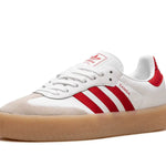Tênis Adidas Sambae Feminino "Scarlet Red" Branco / Vermelho