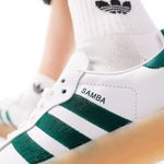 Tênis Adidas Sambae Feminino "White Green" Branco / Verde