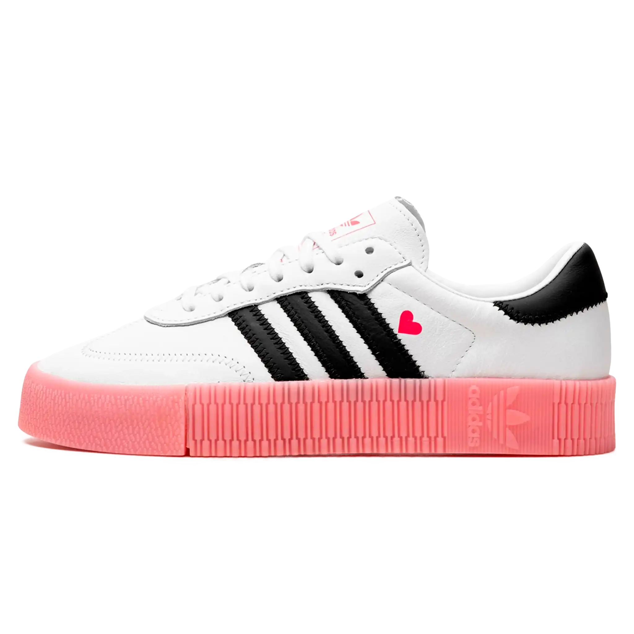 Tênis Adidas Sambarose Feminino "Valentine" Branco / Preto
