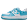 Tênis Air Force 1 Feminino "Nail Art" Azul / Branco