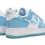 Tênis Air Force 1 Feminino "Nail Art" Azul / Branco