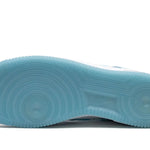 Tênis Air Force 1 Feminino "Nail Art" Azul / Branco