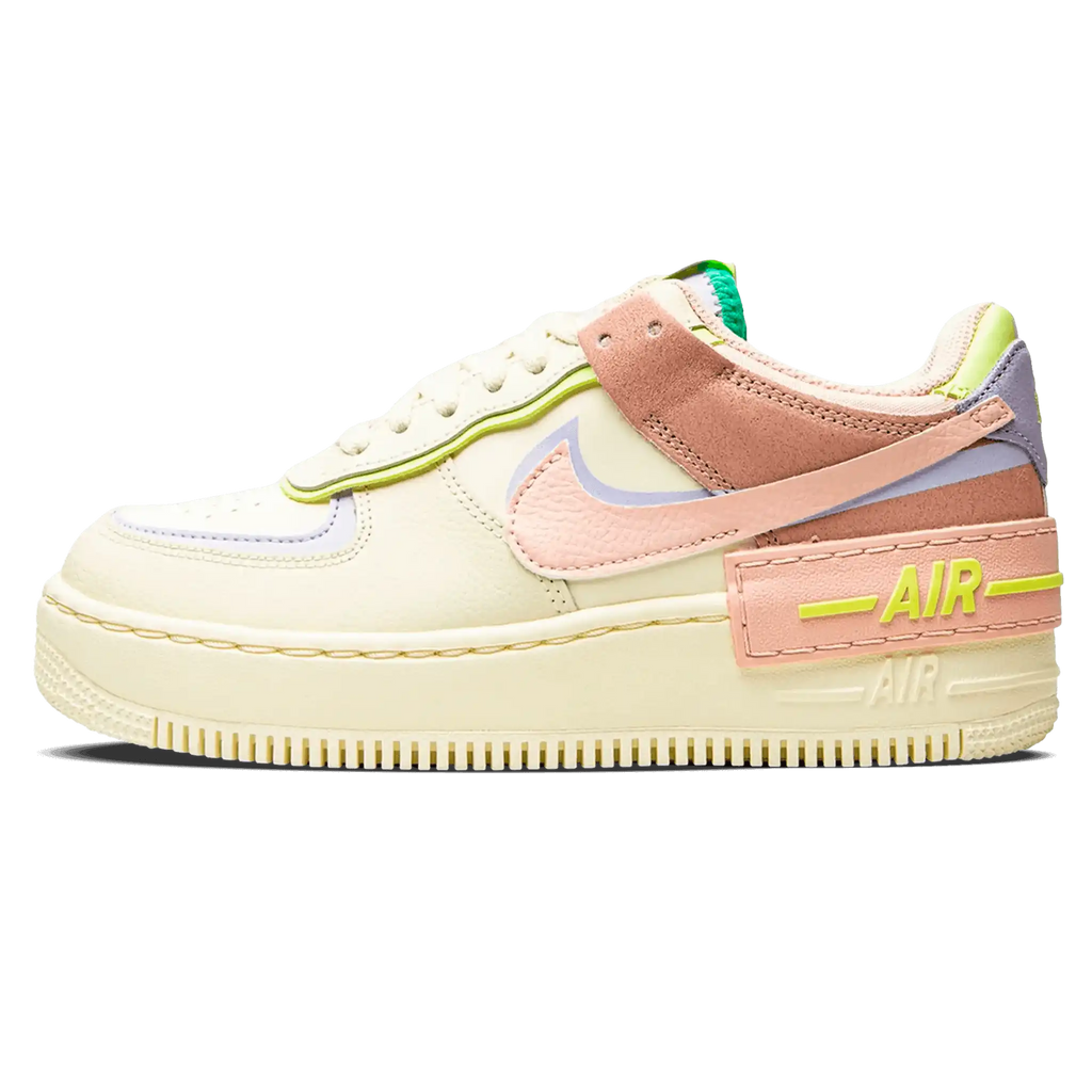 Tênis Air Force 1 Shadow "Cashmere" Creme / Rosa