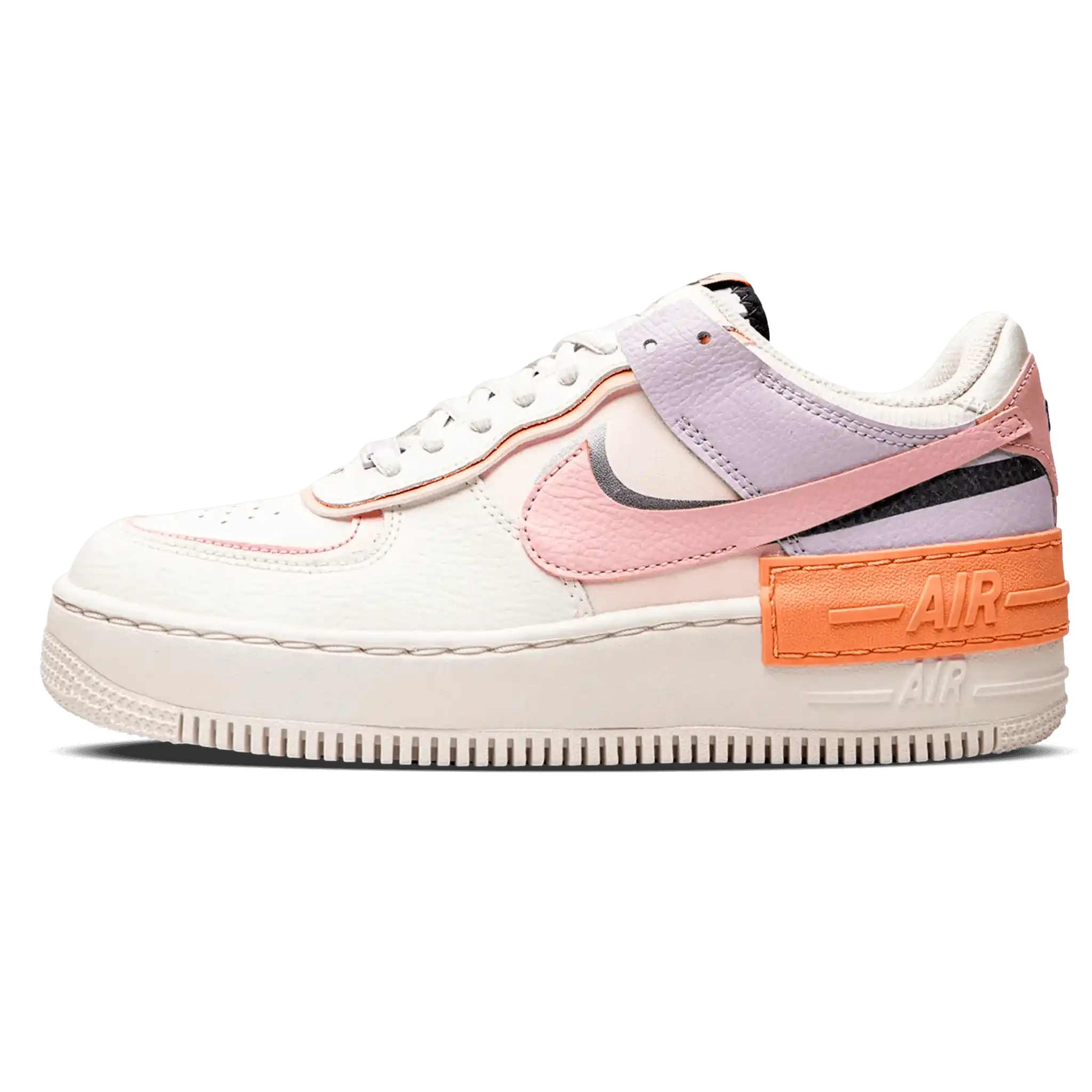 Tênis Air Force 1 Shadow "Pink Glaze" Branco / Rosa
