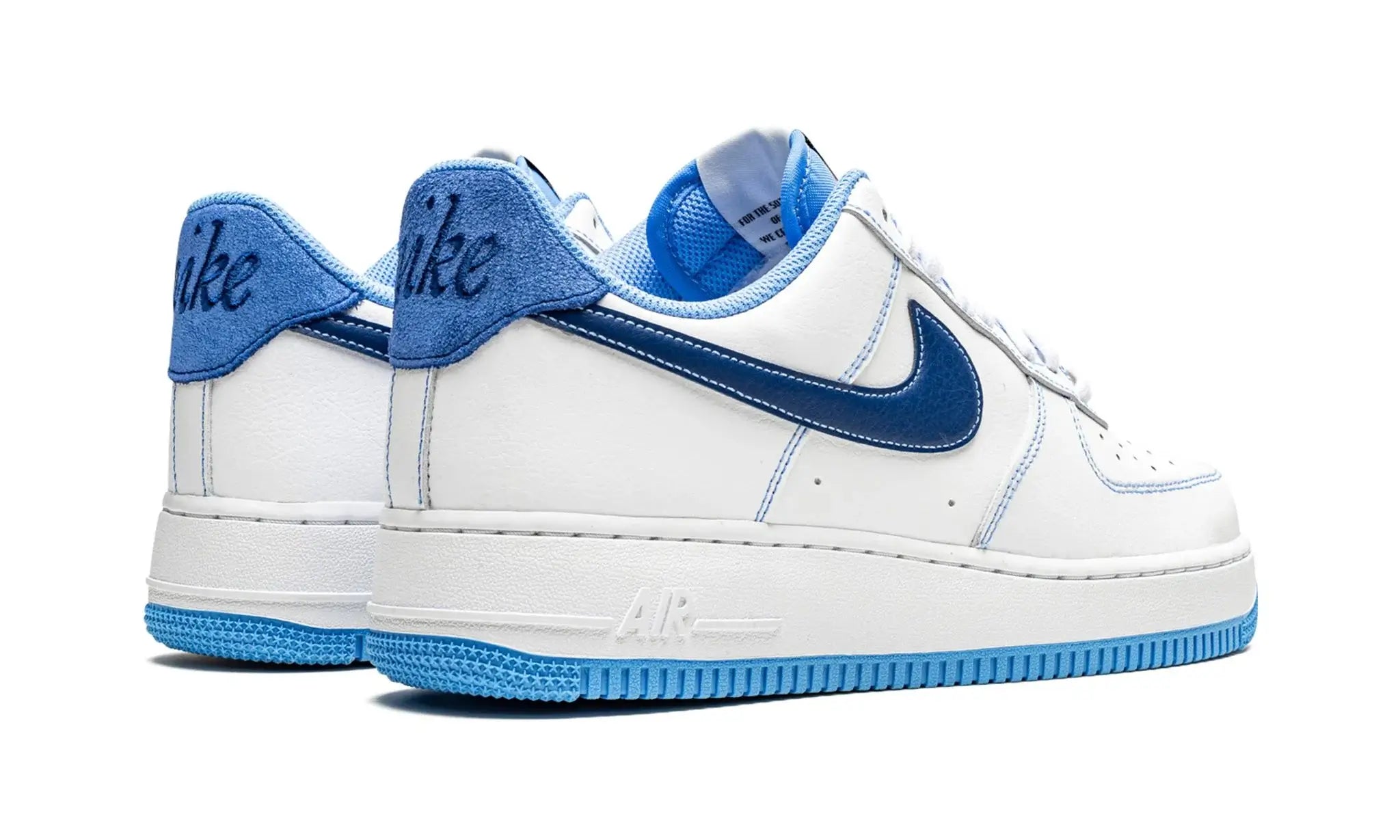 Tênis Air Force 1 "White University Blue" Branco / Azul