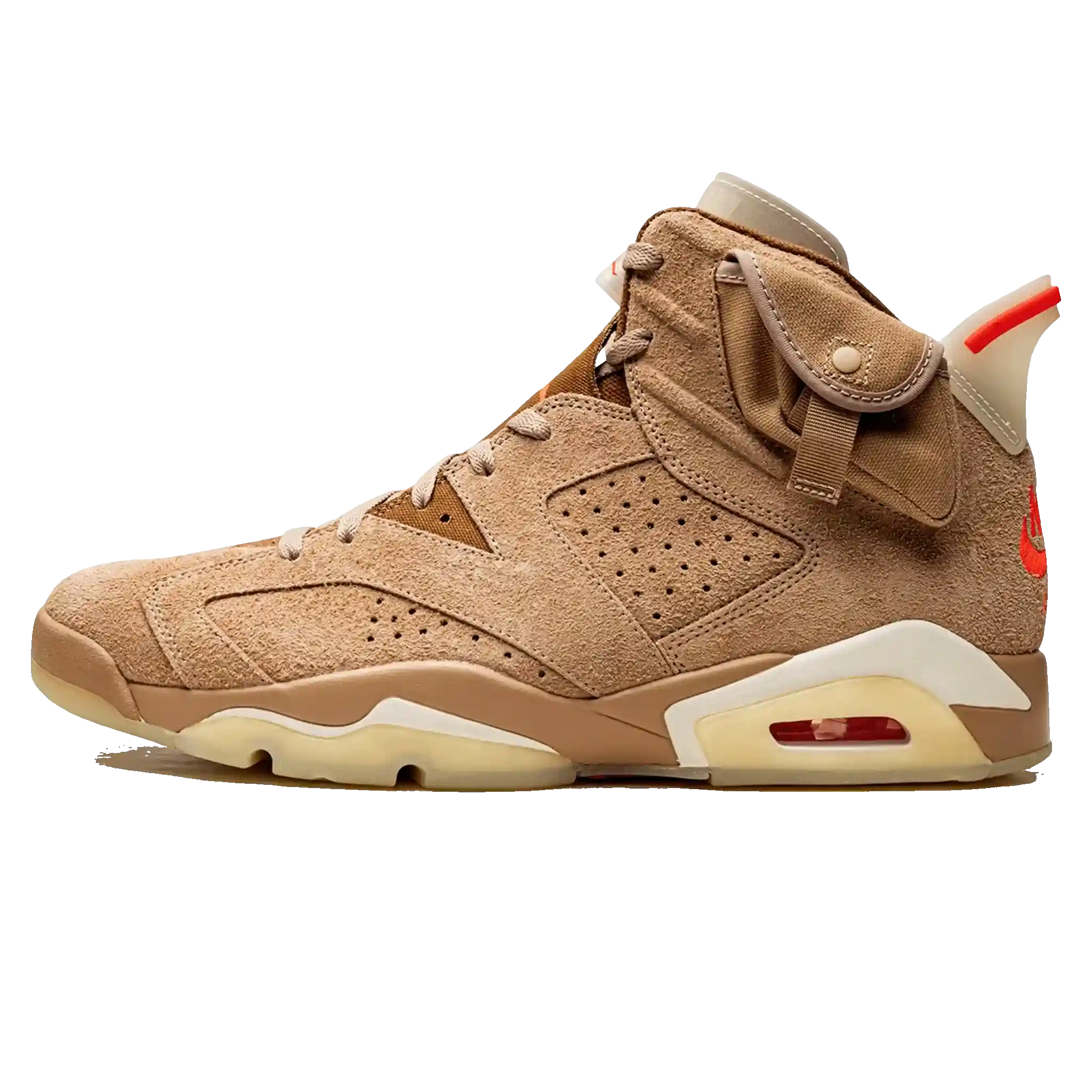 Tênis Air Jordan 6 x Travis Scott "British Khaki"