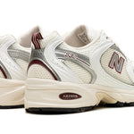 Tênis New Balance 530 "Sea Salt Mercury Red" Branco / Bordô