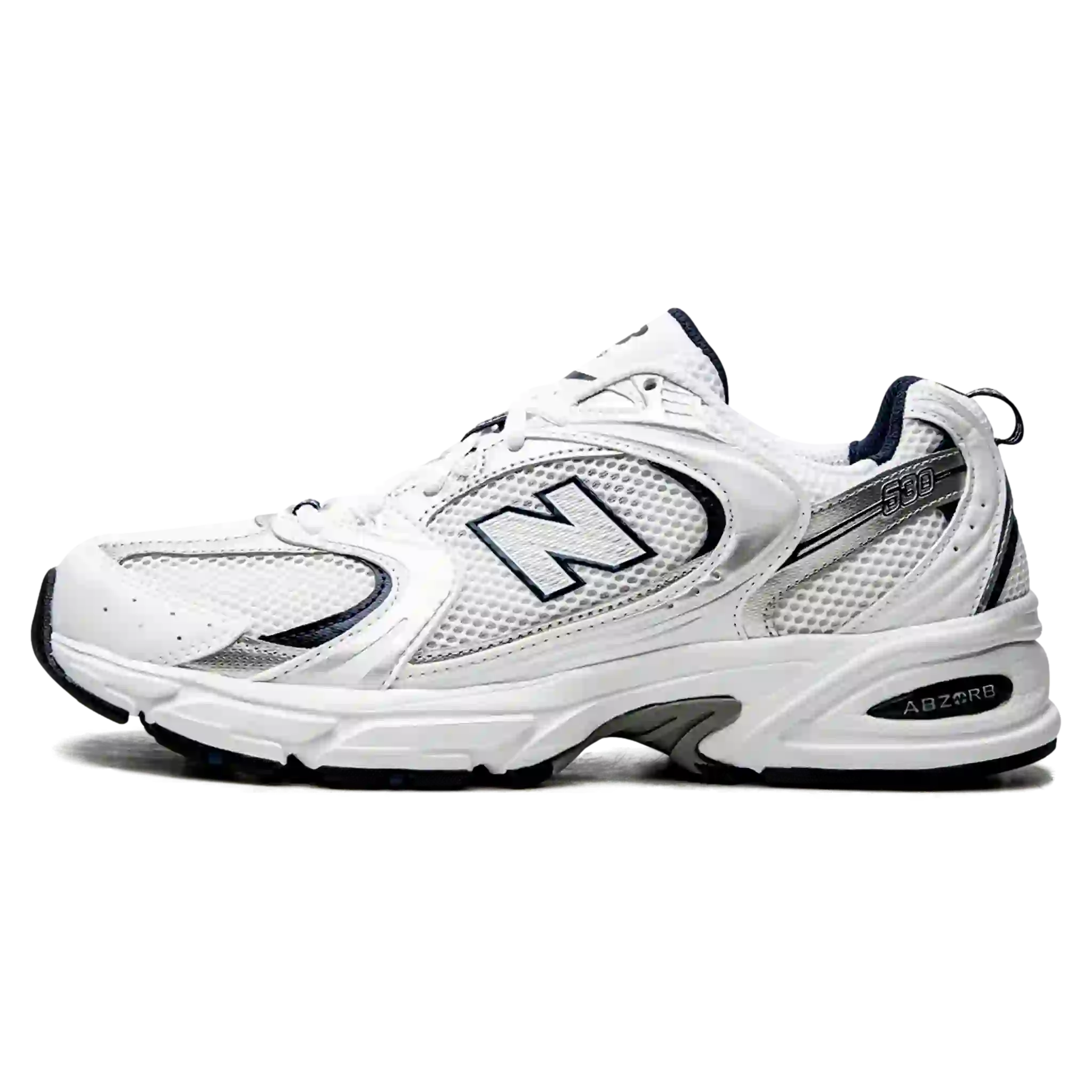 Tênis New Balance 530 "White Silver Navy" Prata / Azul