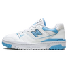 Tênis New Balance 550 Feminino "UNC White Dusk Blue" Branco / Azul