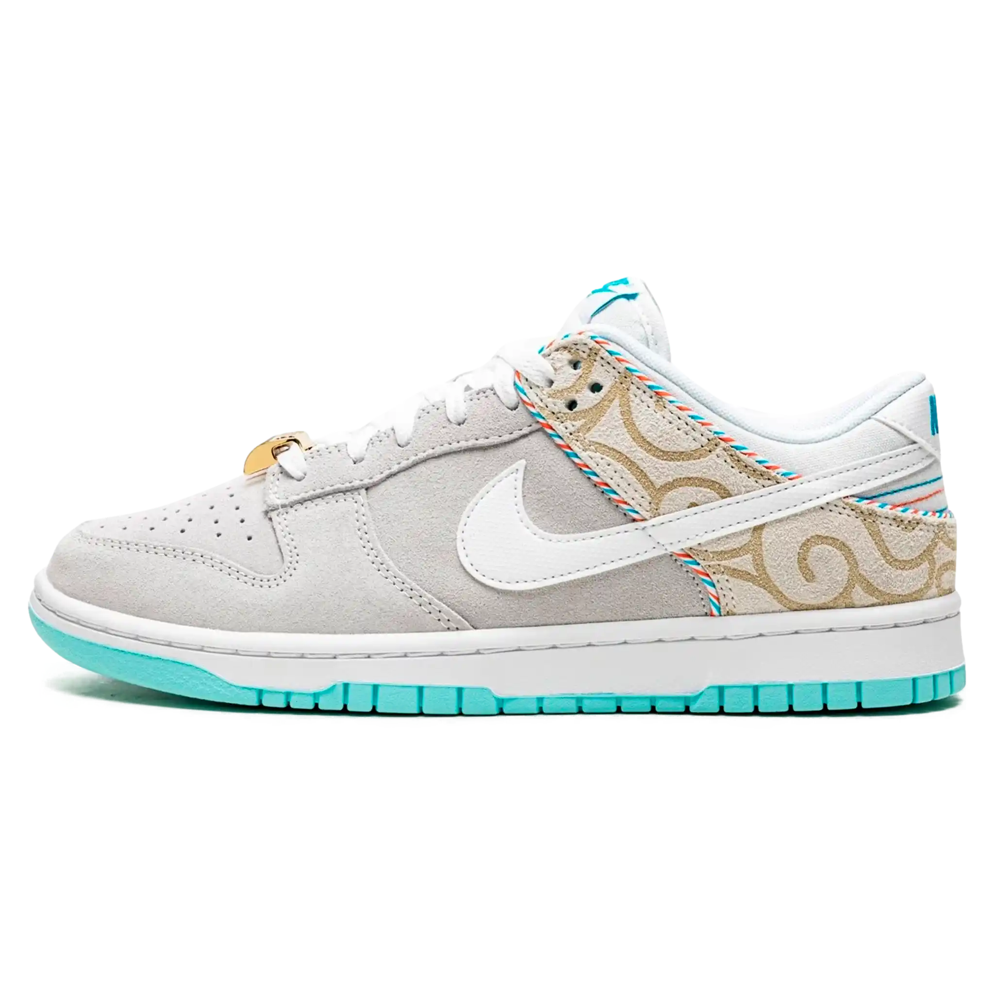 Tênis Nike Dunk Low "Barber Shop Grey"