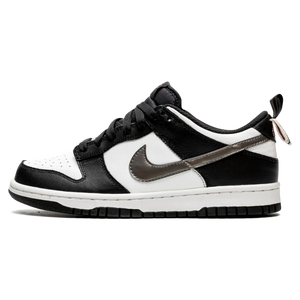 Tênis Nike Dunk Low "Black White Metallic"