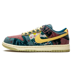 Tênis Nike Dunk Low "Community Garden" Verde / Bordô