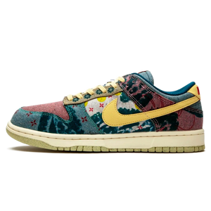Tênis Nike Dunk Low "Community Garden" Verde / Bordô