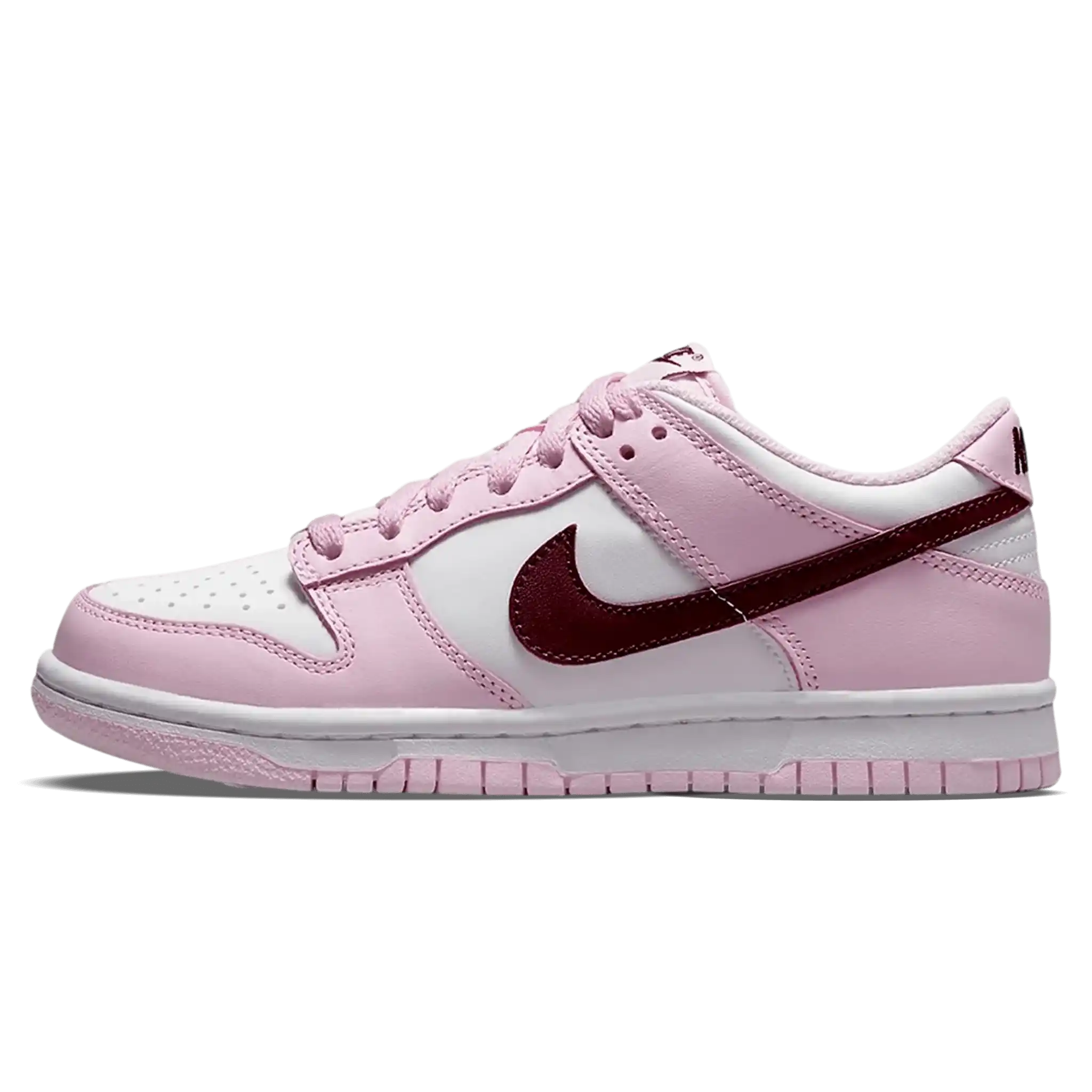 Tênis Nike Dunk Low "Pink Red Foam White" Rosa