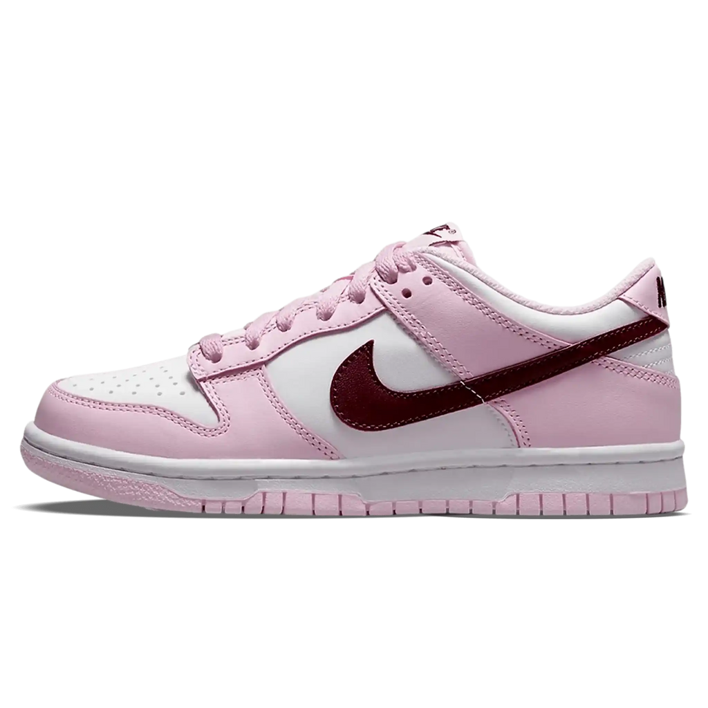 Tênis Nike Dunk Low "Pink Red Foam White" Rosa
