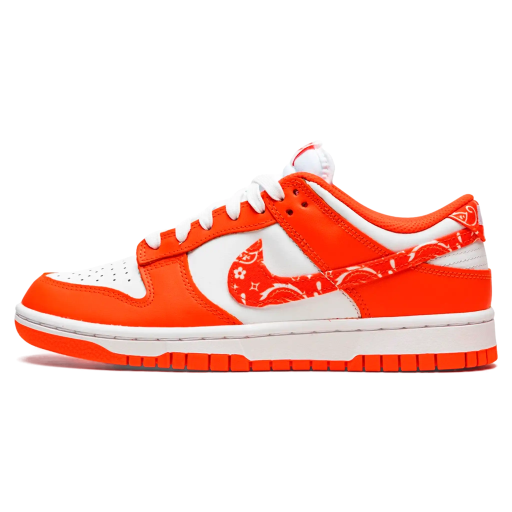 Tênis Nike Dunk Low "Orange Paisley" Laranja / Branco