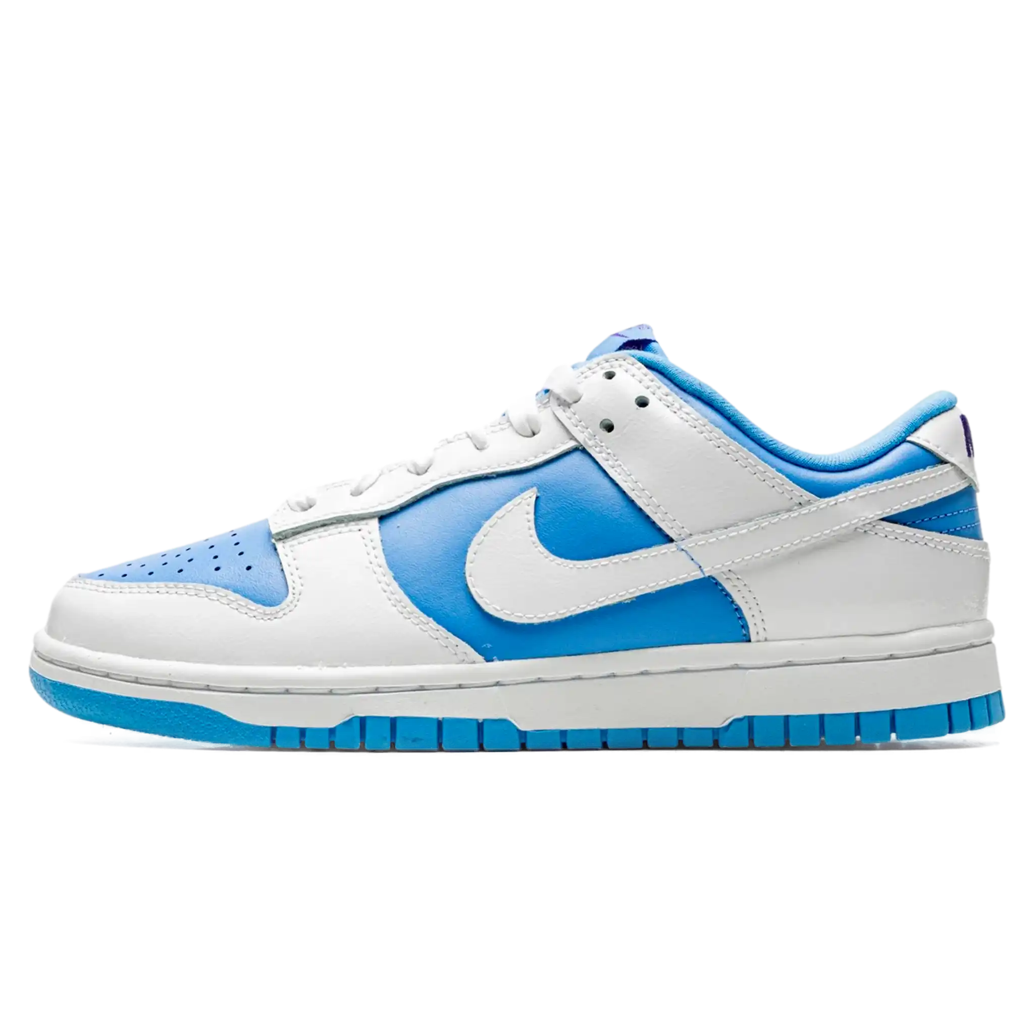 Tênis Nike Dunk Low "Reverse University Blue" Branco / Azul