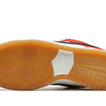 Tênis Nike Dunk Low x Frame "Habib" Vermelho / Branco