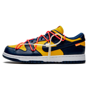 Tênis Nike Dunk Low x Off-White "Michigan"
