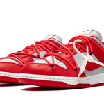 Tênis Nike Dunk Low x Off-White "University Red" Vermelho