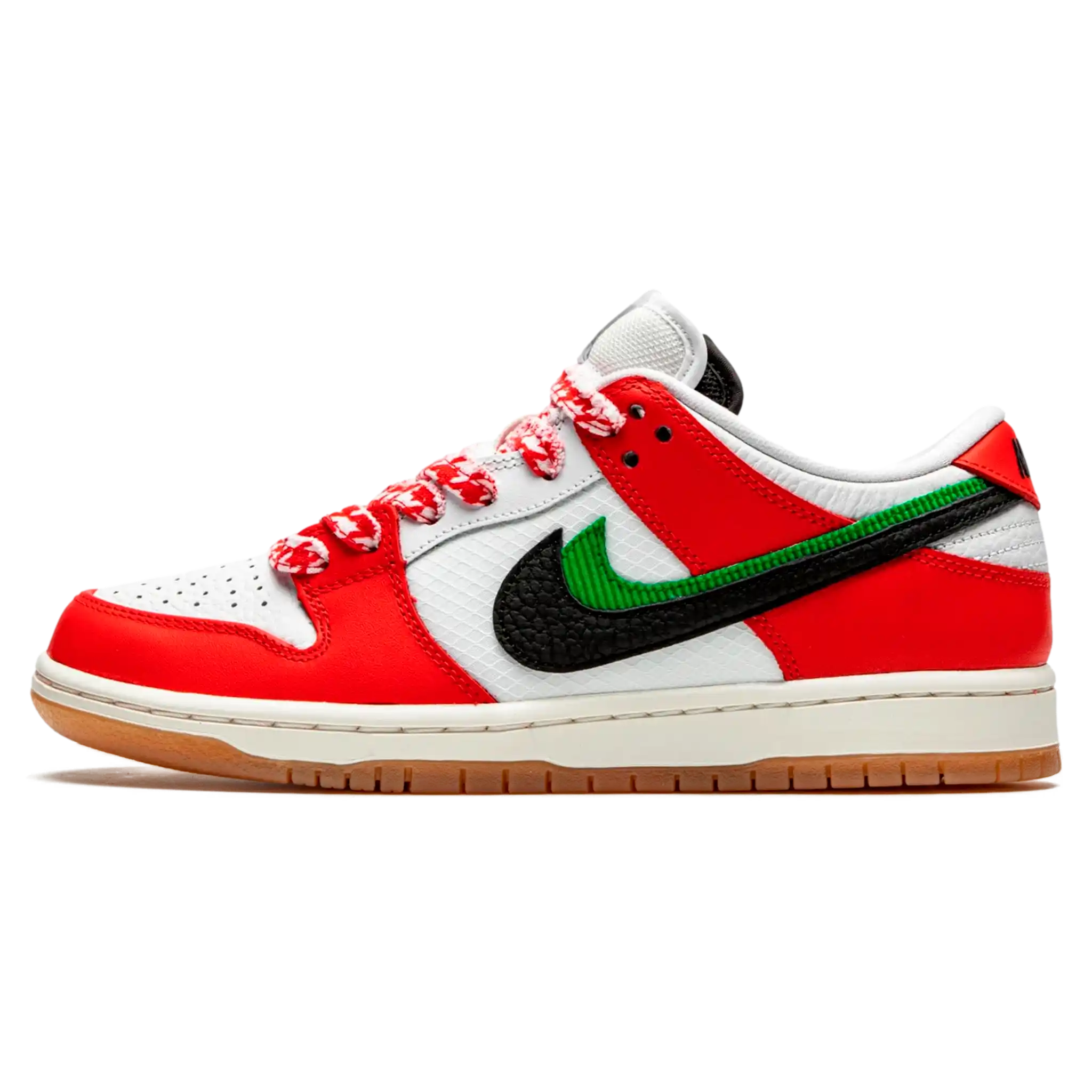 Tênis Nike Dunk Low x Frame "Habib" Vermelho / Branco