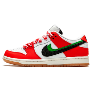 Tênis Nike Dunk Low x Frame "Habib" Vermelho / Branco