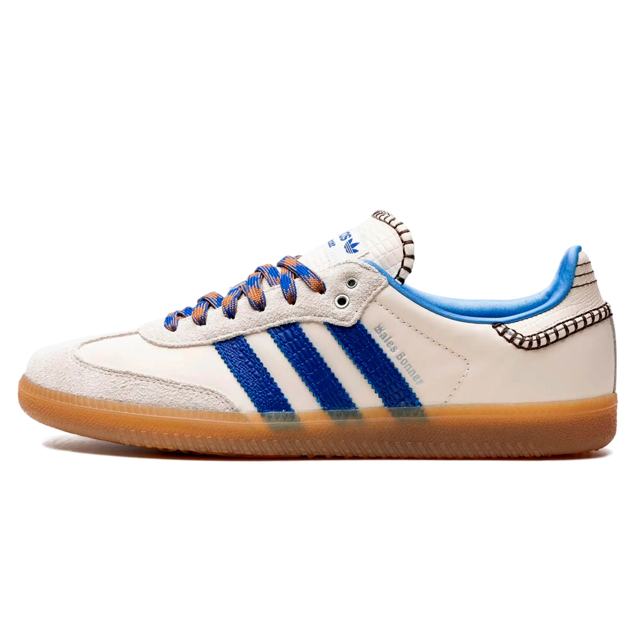 Tênis Adidas Samba x Wales Bonner "Wonder Clay Royal Blue" Creme / Azul