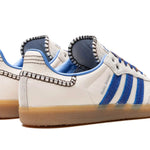 Tênis Adidas Samba x Wales Bonner "Wonder Clay Royal Blue" Creme / Azul